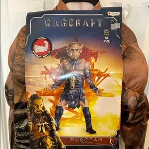 Warcraft Costume Boys Warrior Durotan Orc Horde SZ M 7/8 NWT